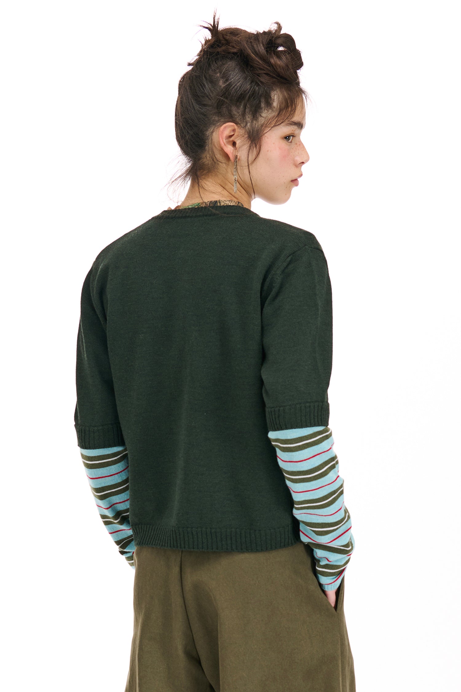 SOPHOMORE CARDIGAN IN MOSS, W25