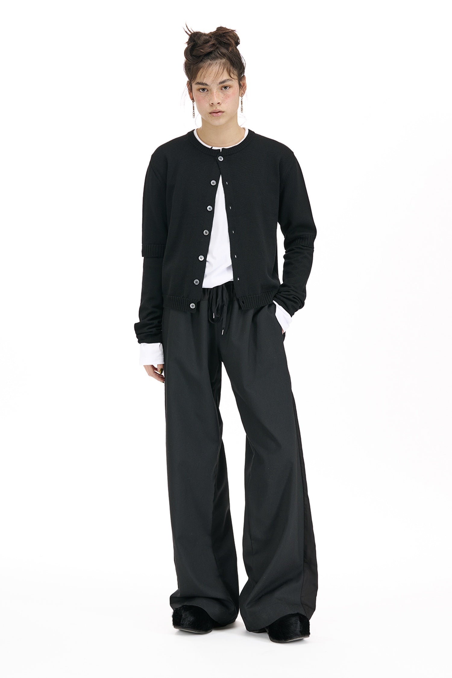 STROLLER PANT IN BLACK, W25