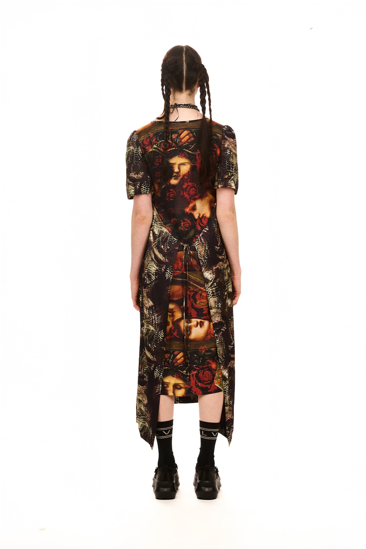 JANUS DRESS IN THREE SISTERS PRINT MIX, SS26