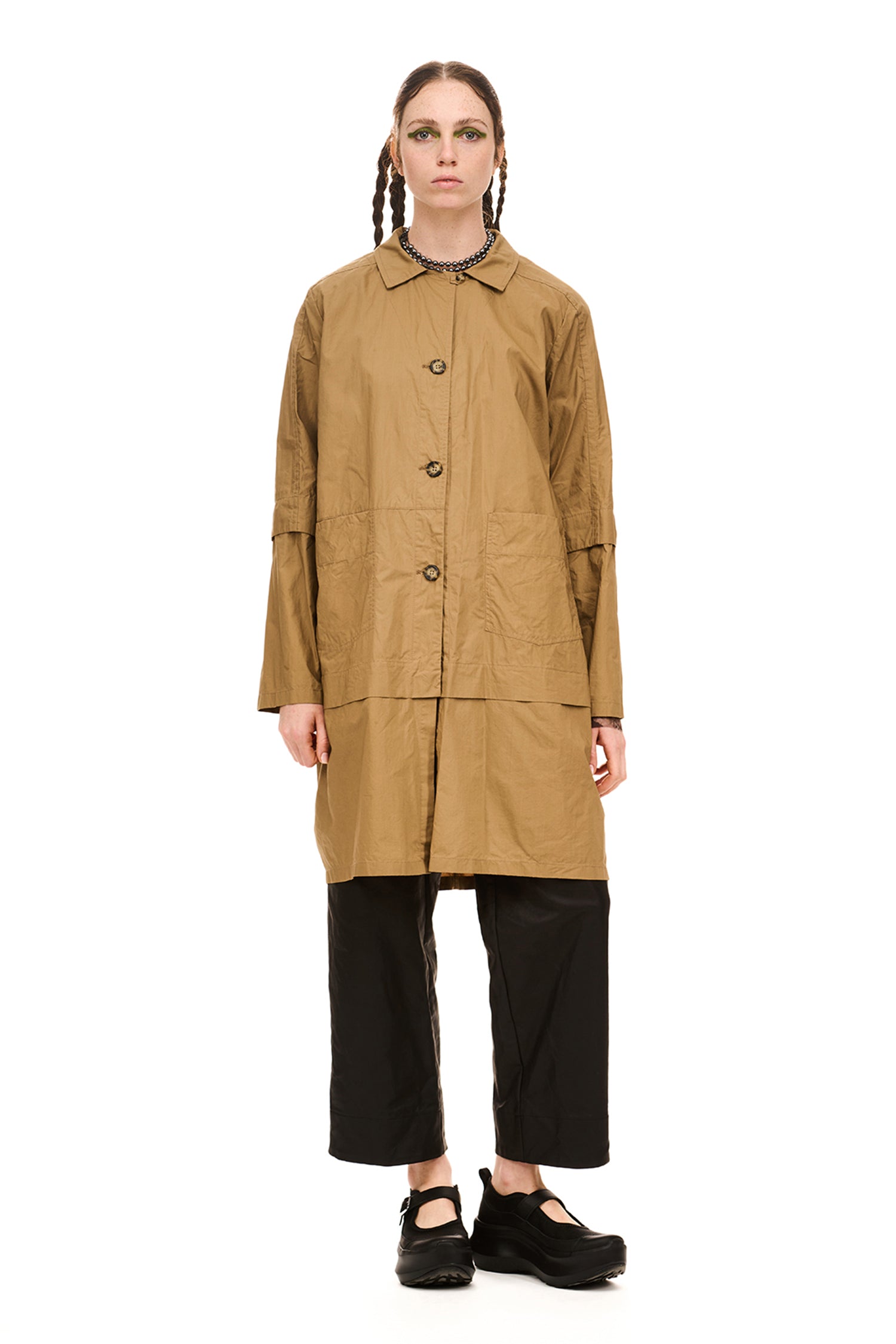 MANUSCRIPT COAT IN MANILLA, SS26