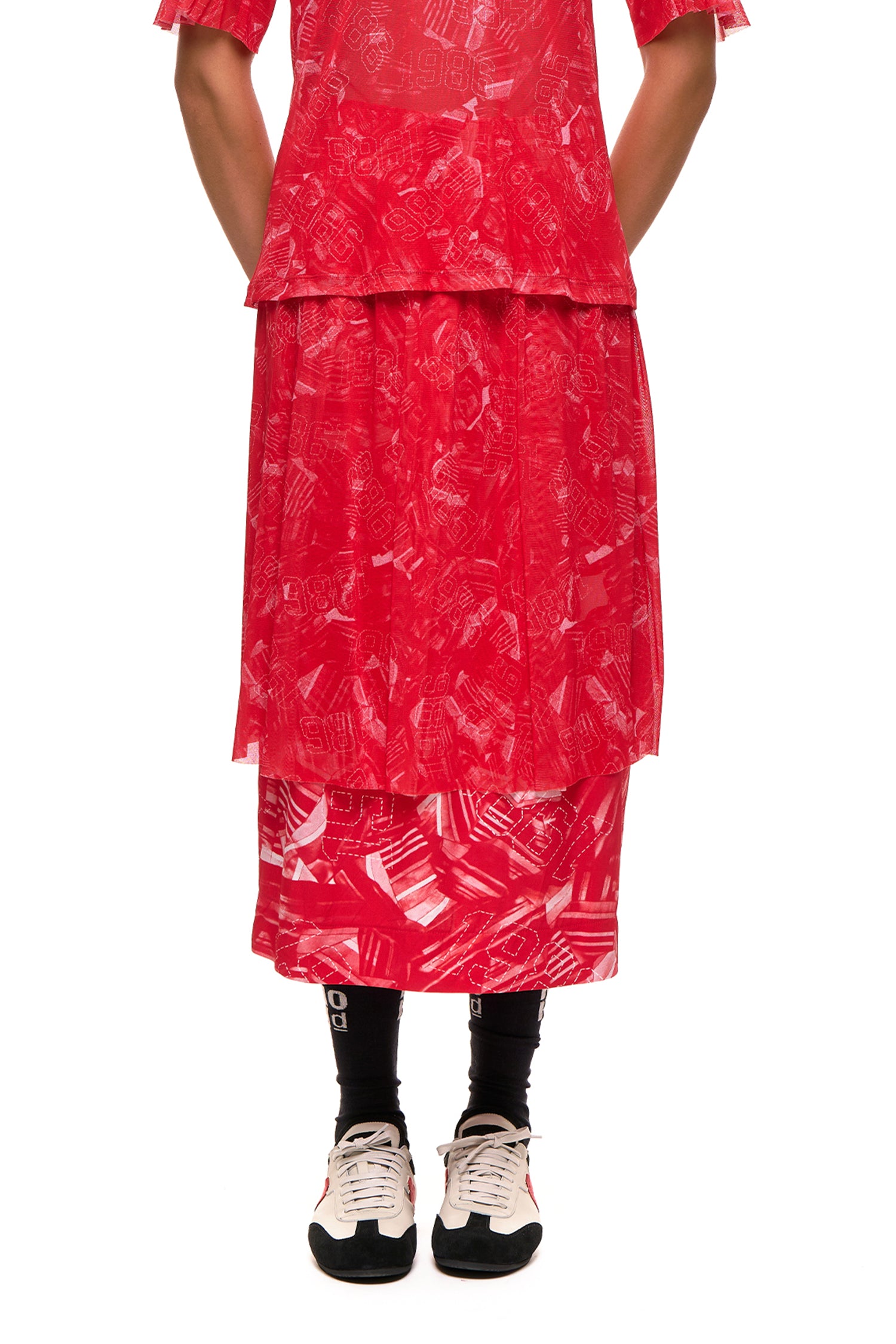 DOUBLES SKIRT IN KNOCKOUT PRINT, SS27