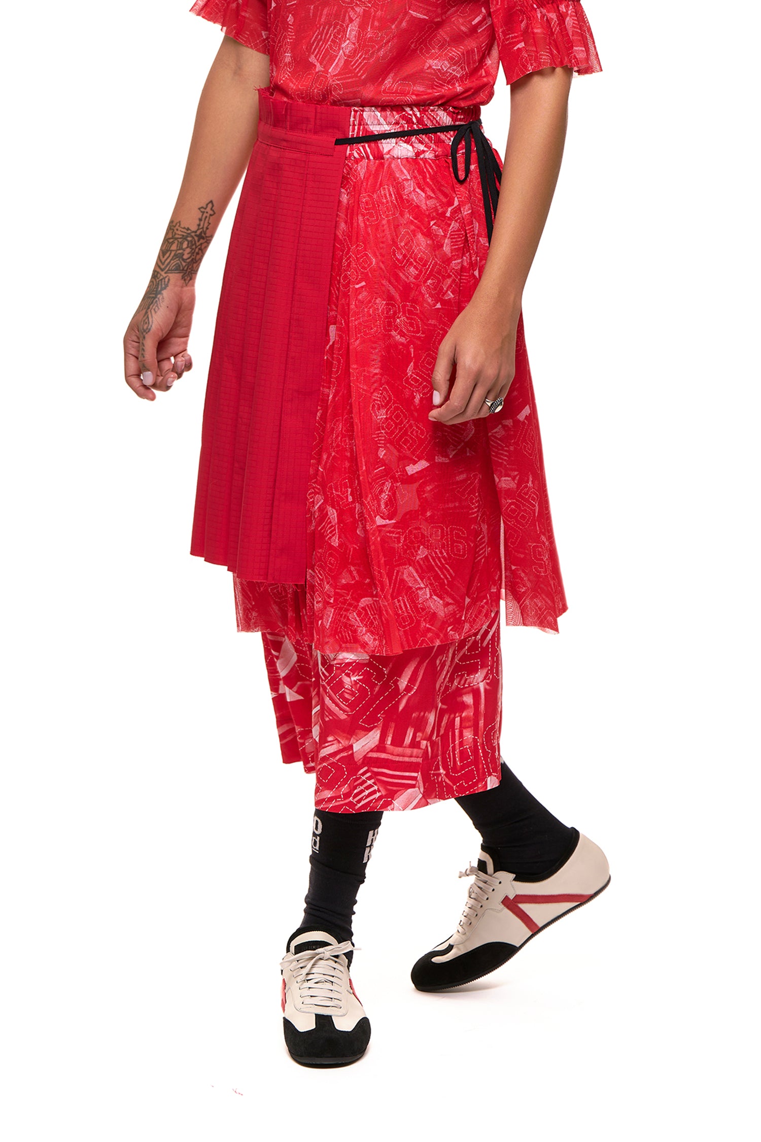 DOUBLES SKIRT IN KNOCKOUT PRINT, SS27