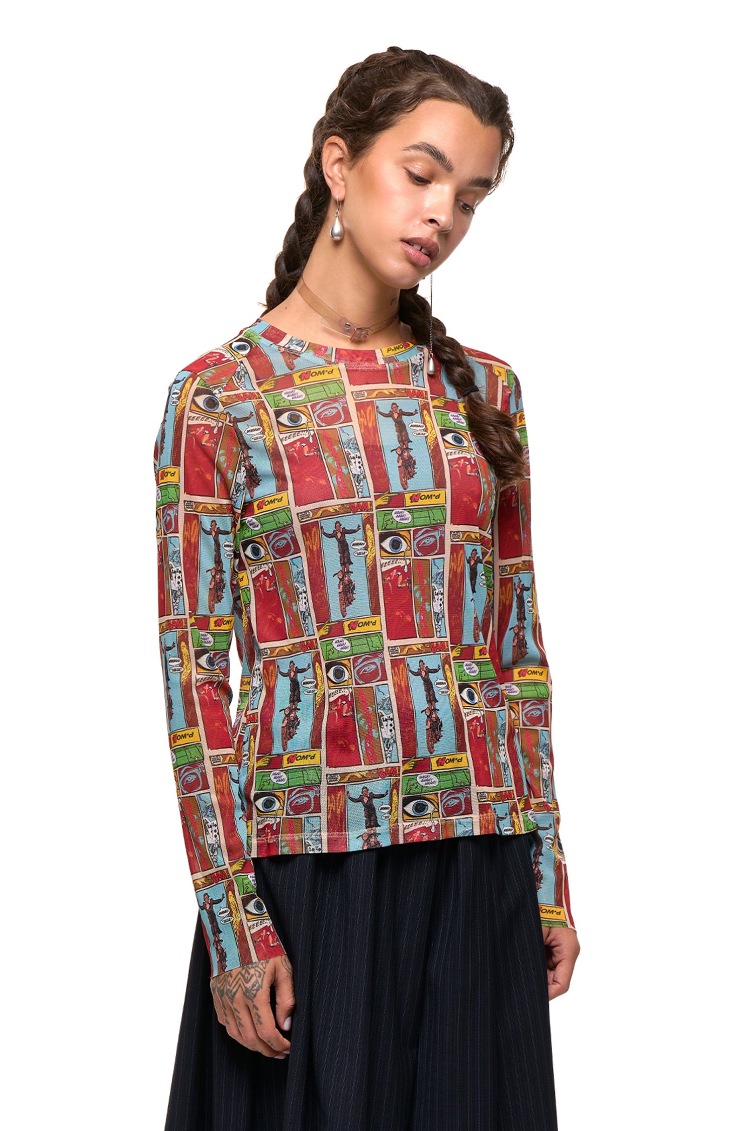 NEW FIT LS TEE IN COMIC STRIP, SS27
