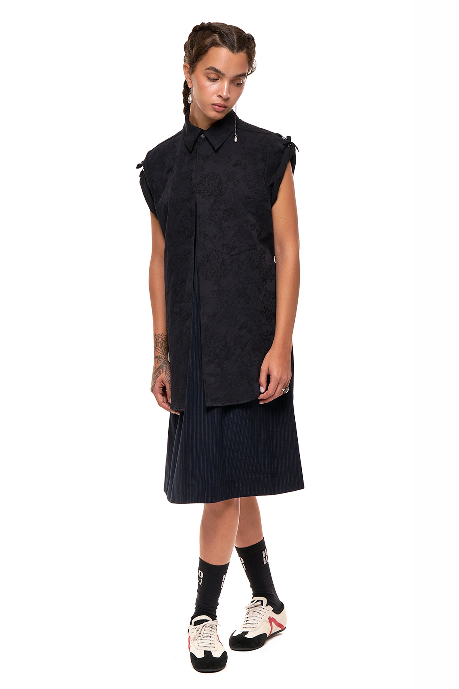 RALLY SHIRT DRESS IN BLACK, SS27