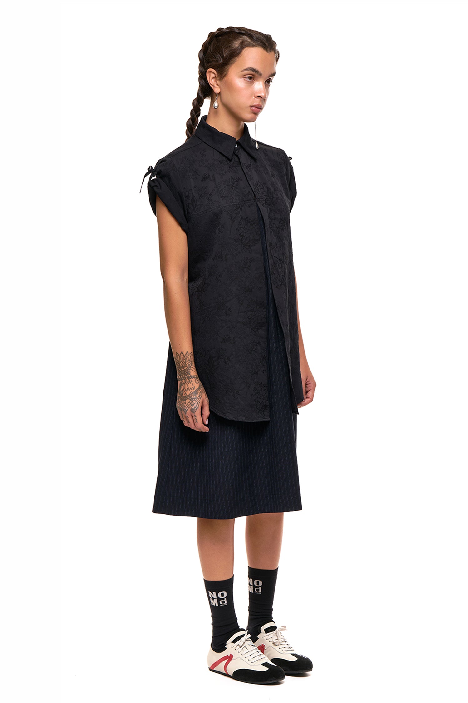 RALLY SHIRT DRESS IN BLACK, SS27
