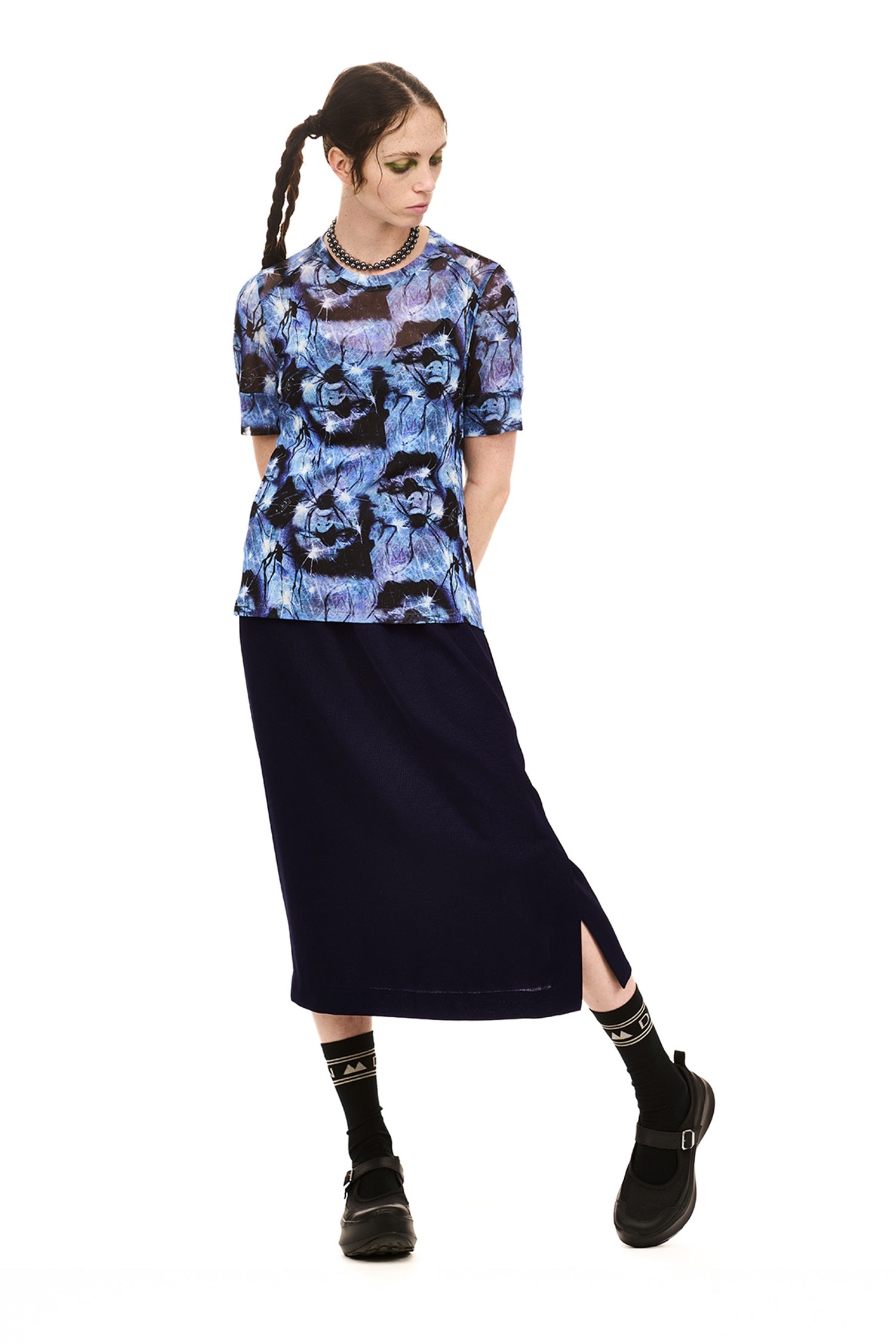 FOREVER SKIRT IN NAVY, SS26