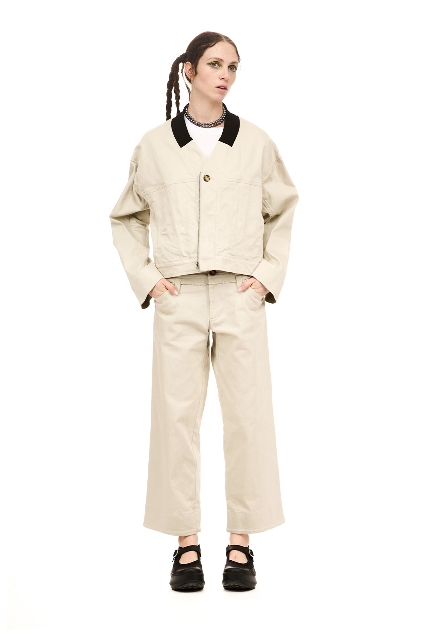 TEXTBOOK BOMBER IN STONE, SS26