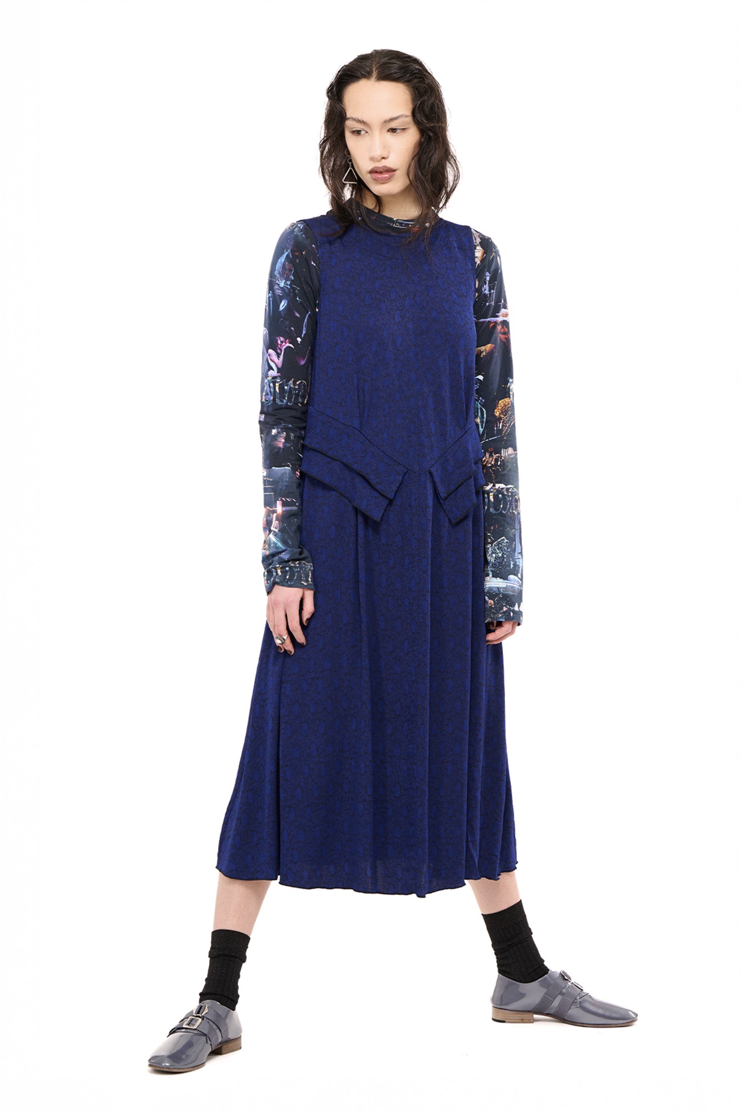 PARTY DRESS IN LAPIS, AW26