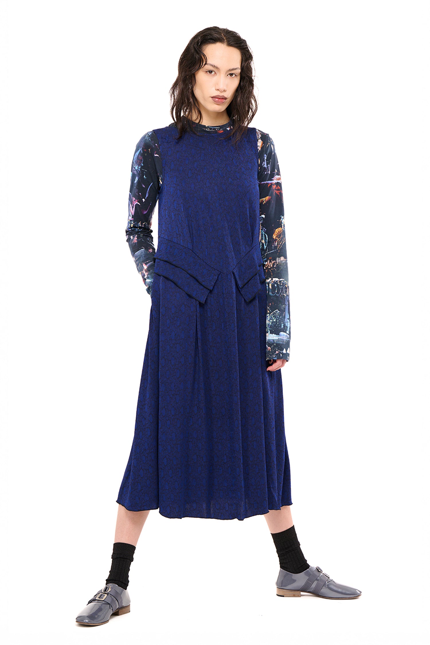PARTY DRESS IN LAPIS, AW26