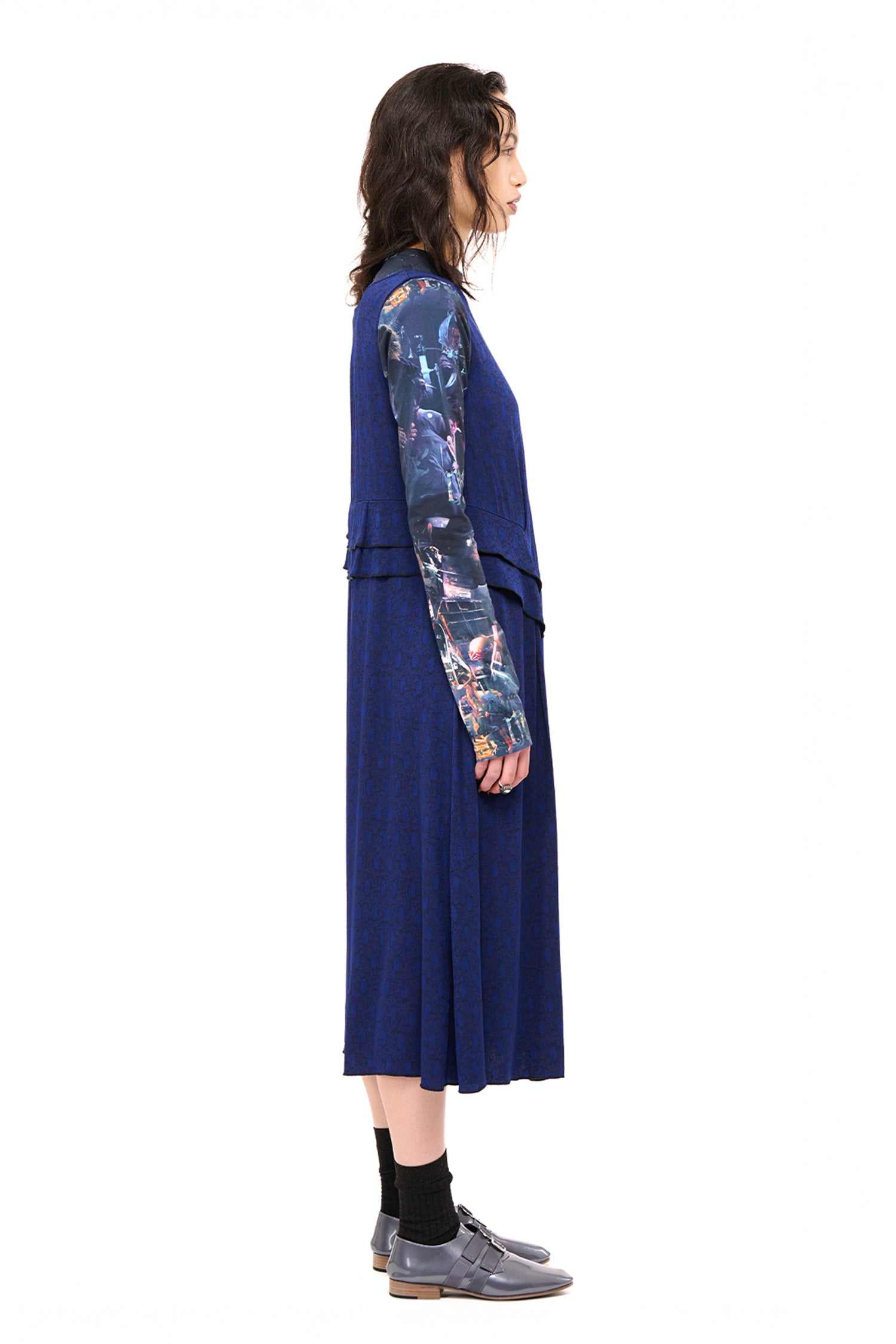 PARTY DRESS IN LAPIS, AW26