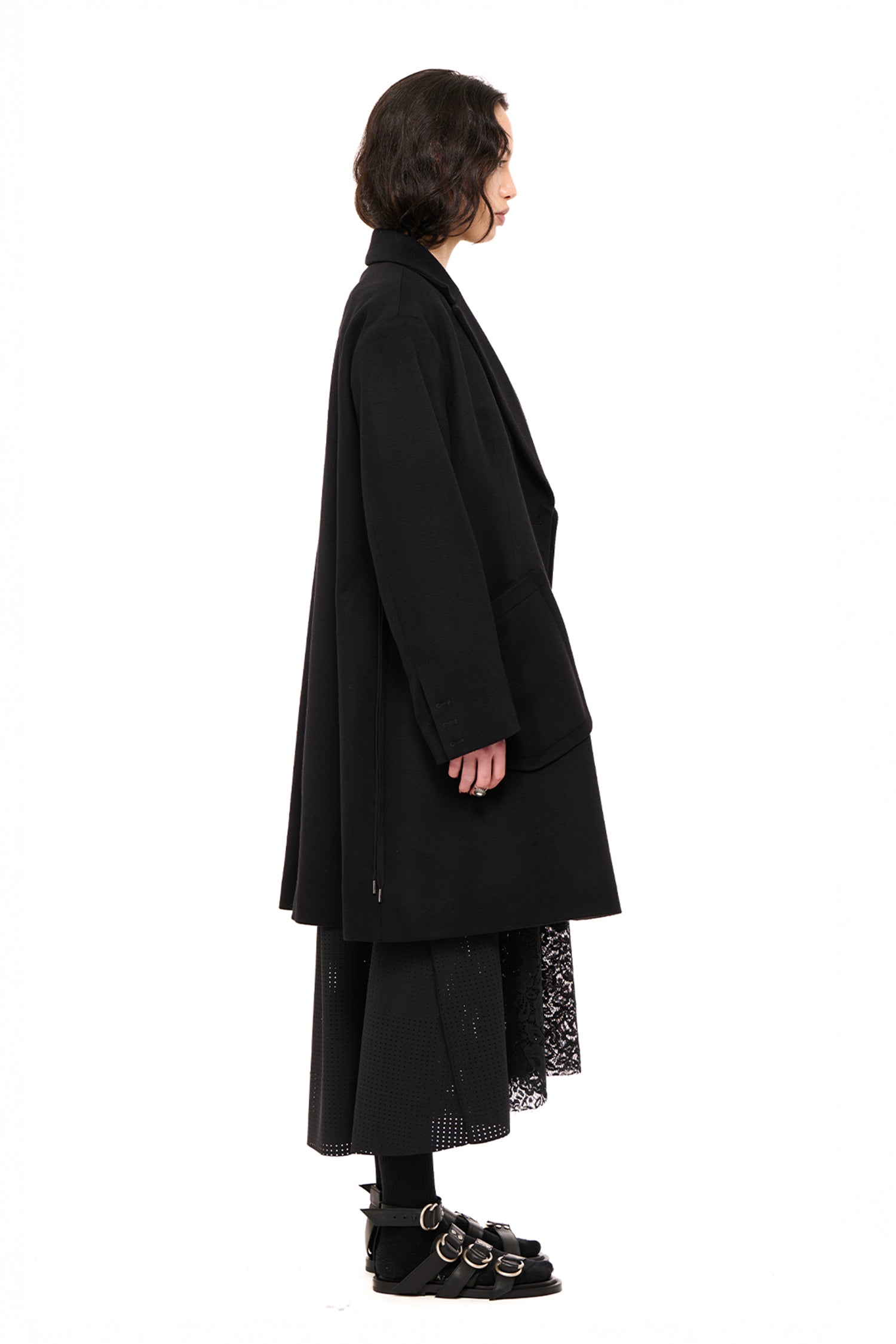 AFTER-PARTY COAT IN BLACK, AW26