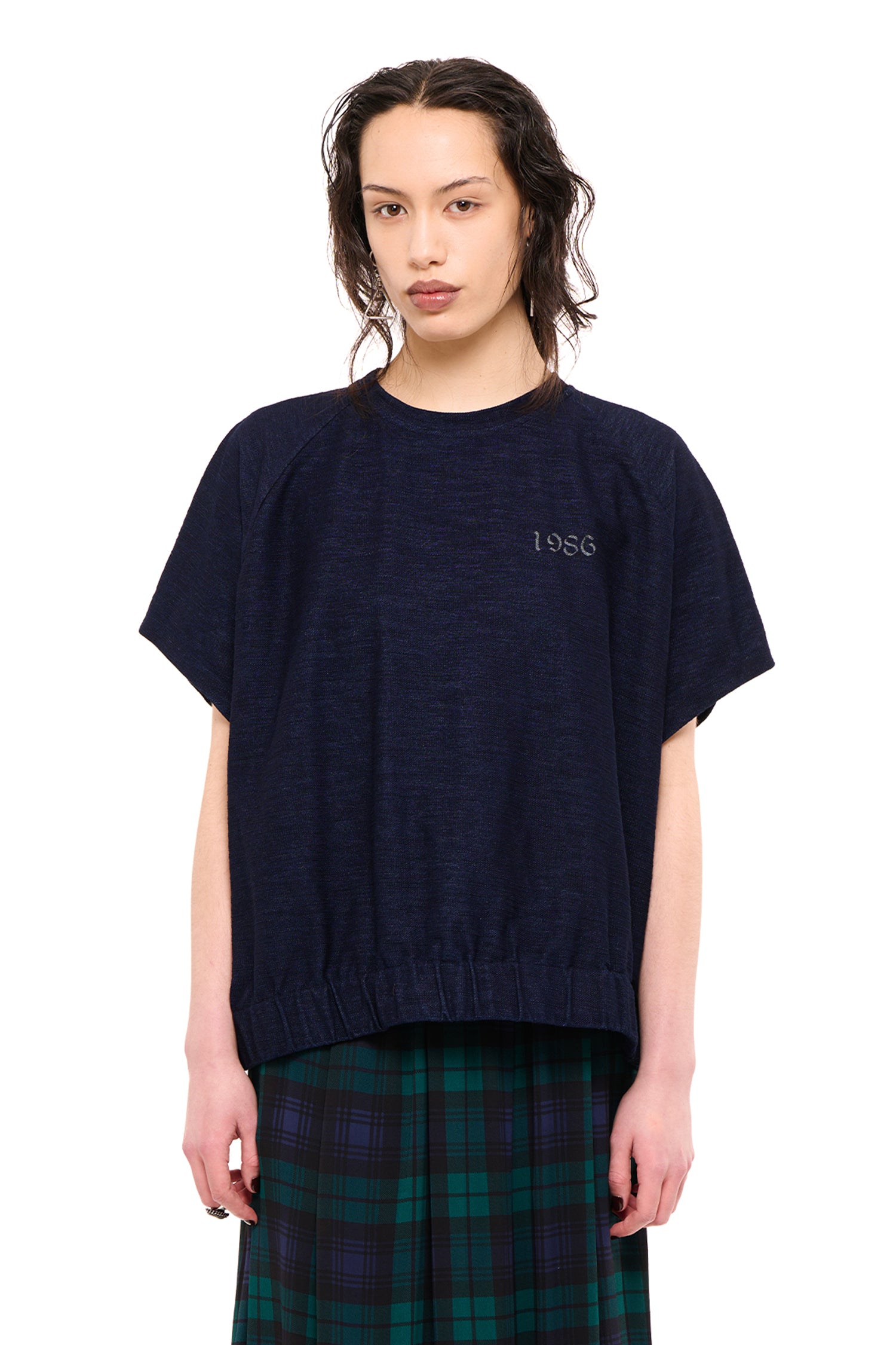 BUS STOP SWEATER IN INDIGO, AW26