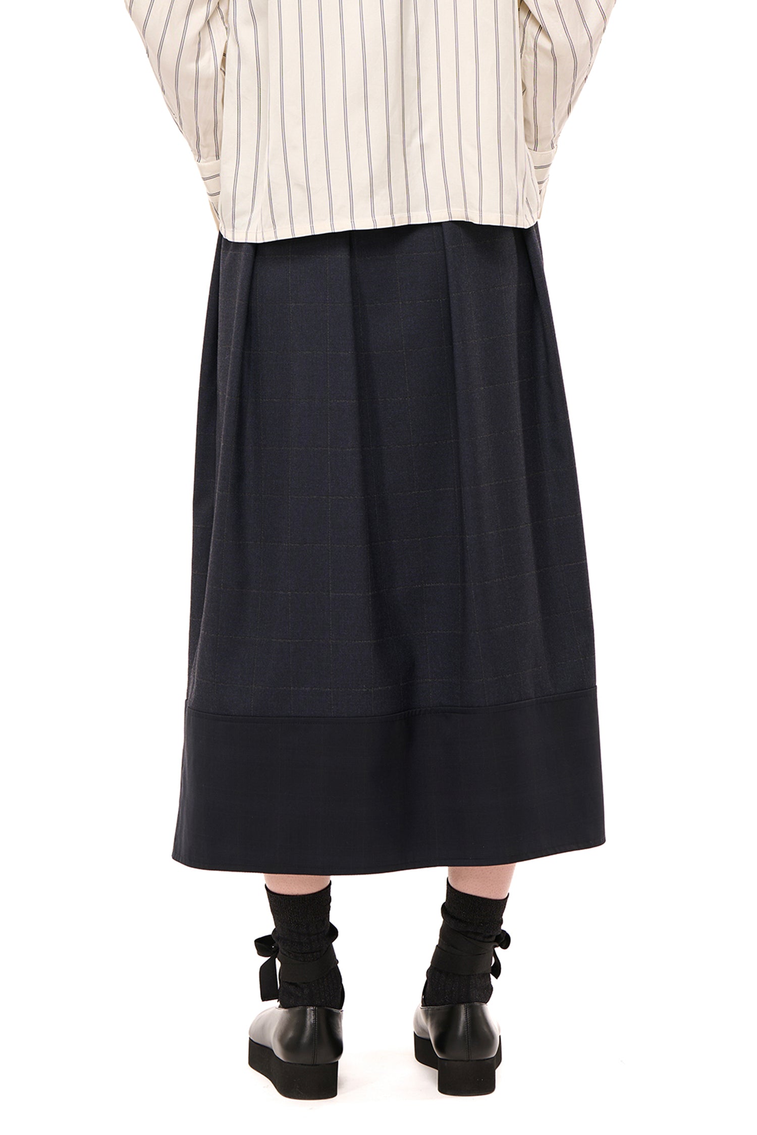 COMPILATION SKIRT IN BLUE SMOKE, AW26