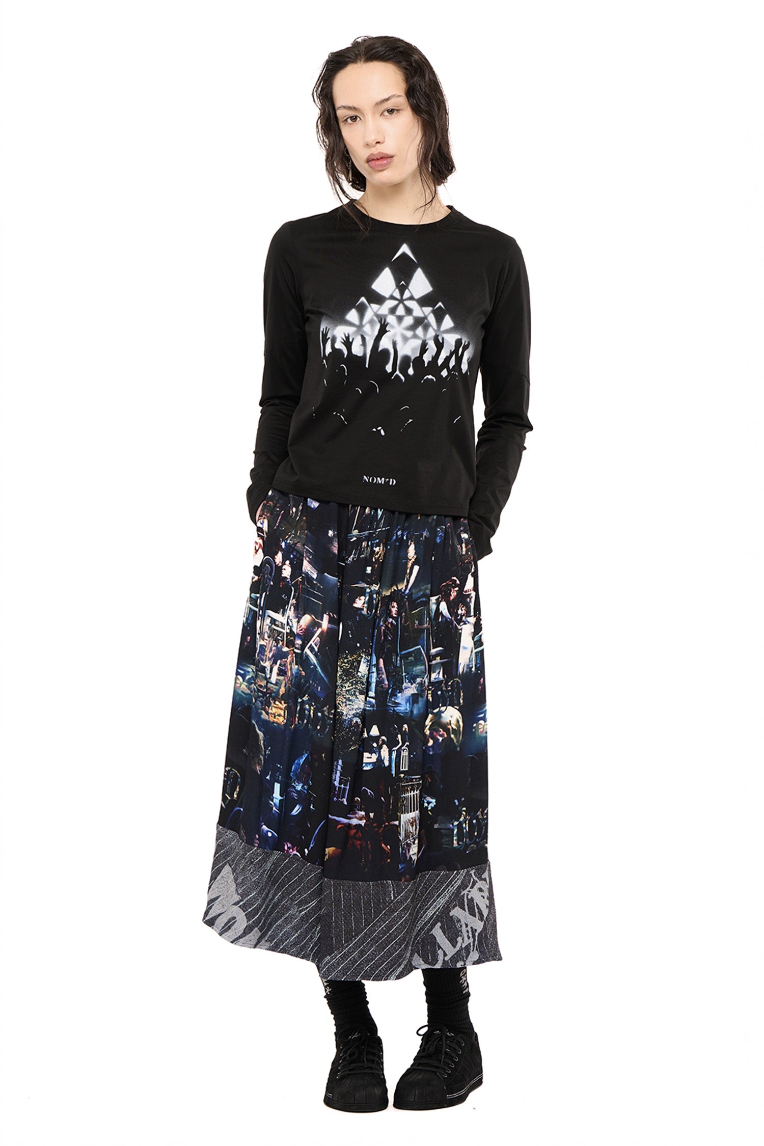 COMPILATION SKIRT IN DANSE PARTY PRINT, AW26