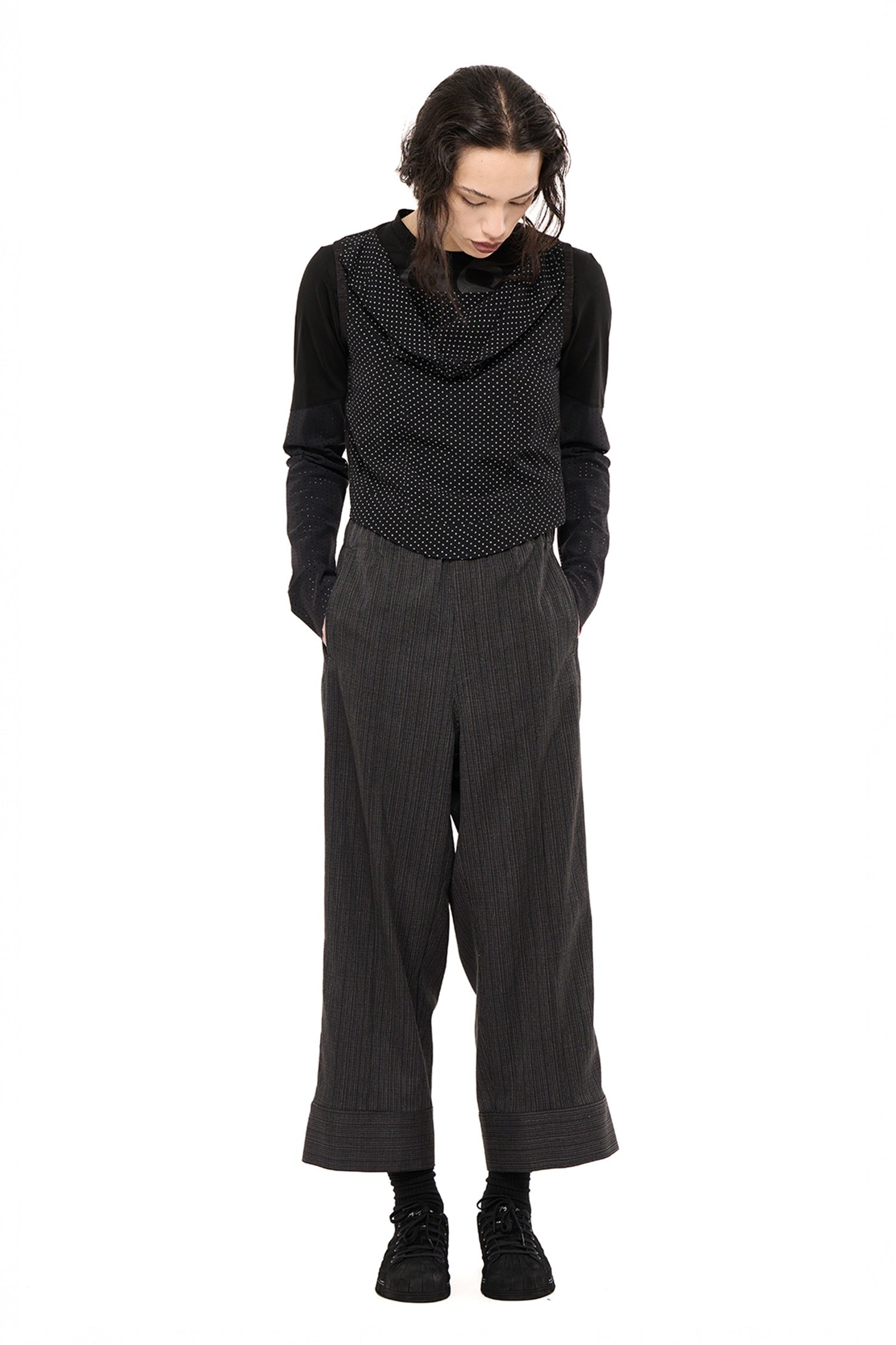 GROOVE PANT IN CHARCOAL STRIPE, AW26
