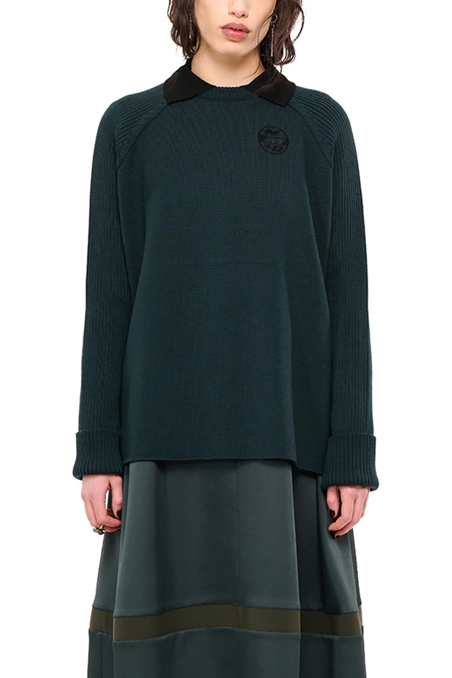 NIGHT WATCH JUMPER IN EVERGREEN,AW26