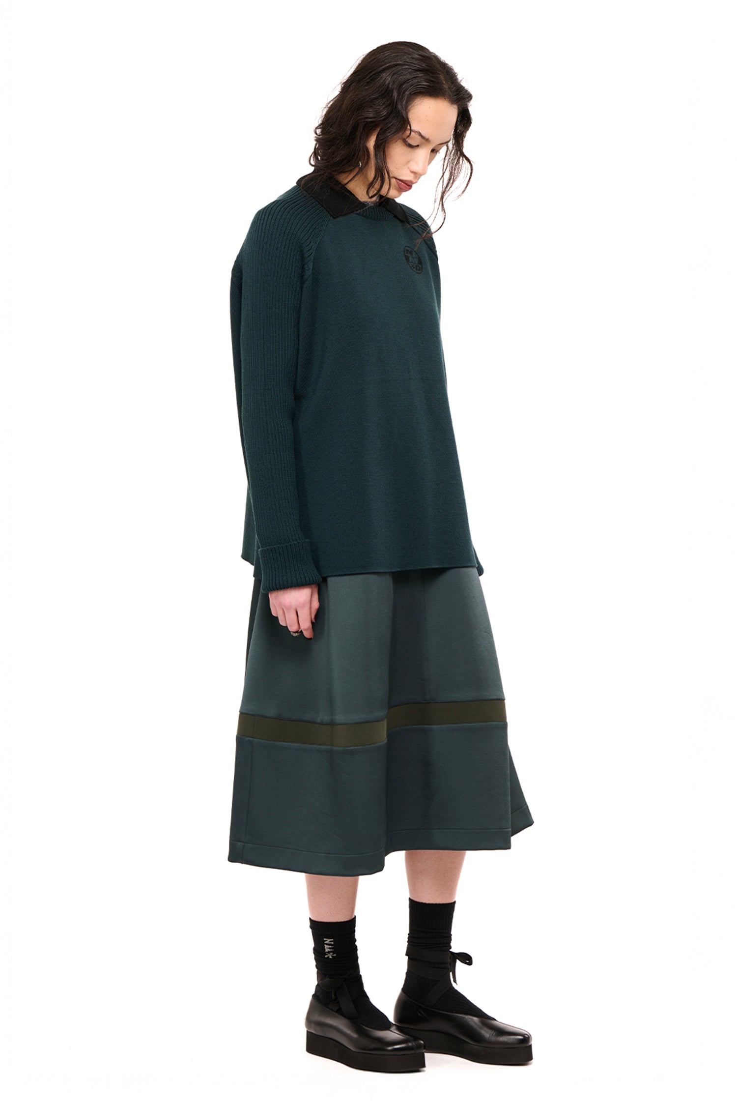 NIGHT WATCH JUMPER IN EVERGREEN,AW26