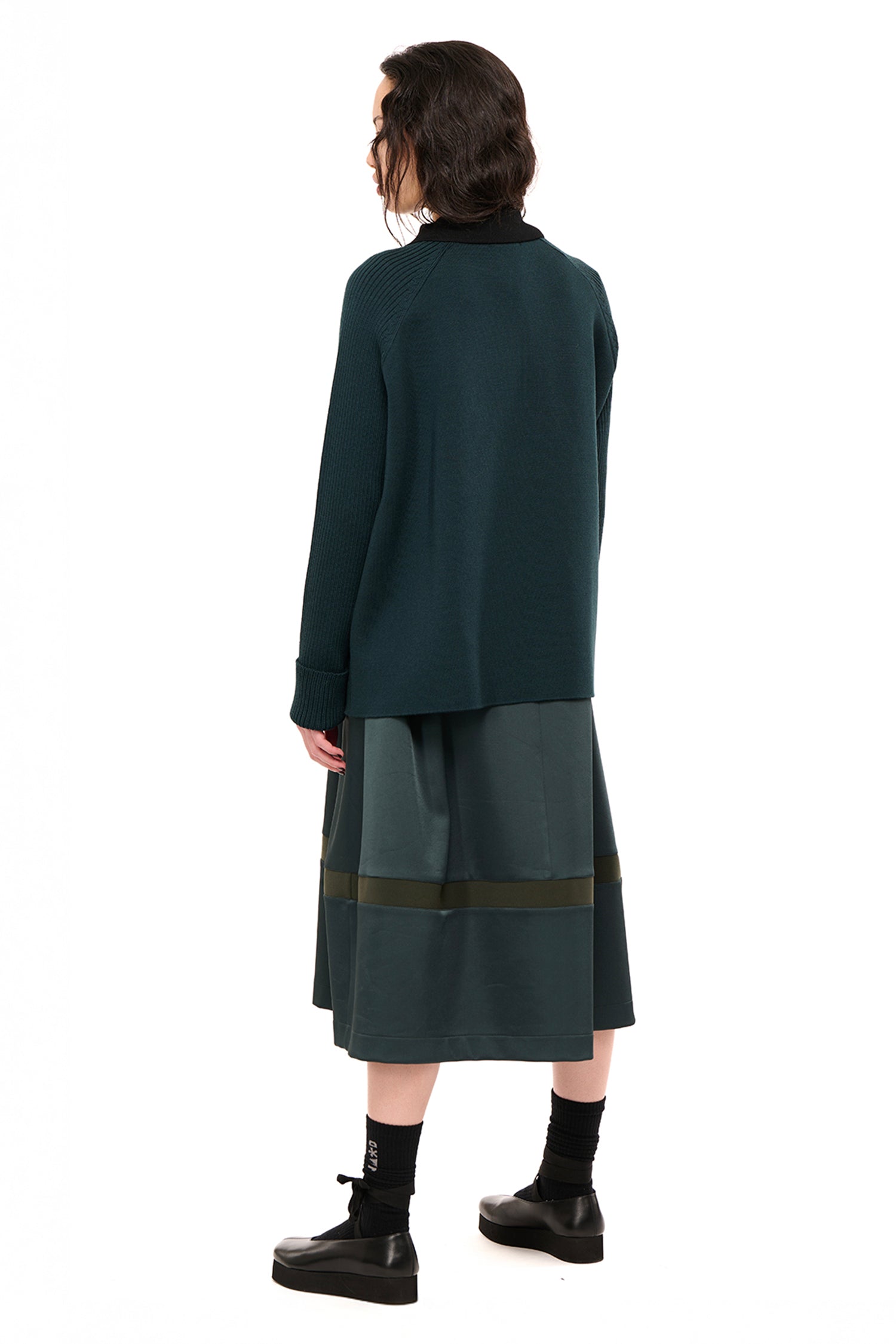 NIGHT WATCH JUMPER IN EVERGREEN,AW26