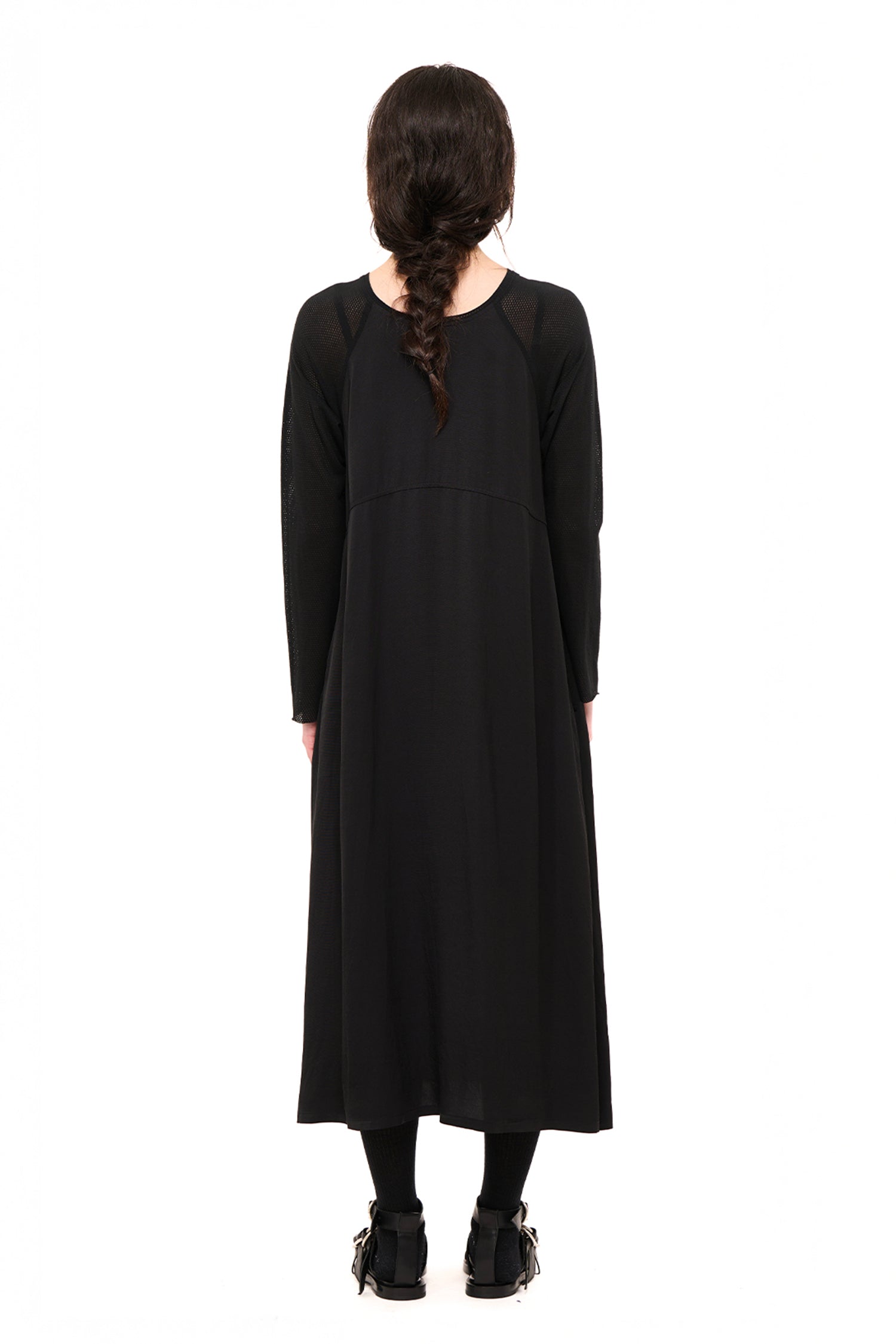 UNMIXED SLIP DRESS IN BLACK, AW26