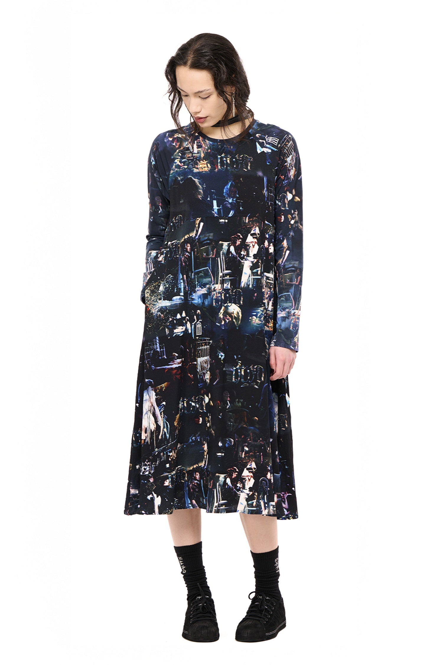 UNMIXED SLIP DRESS IN DANSE PARTY MIX, AW26