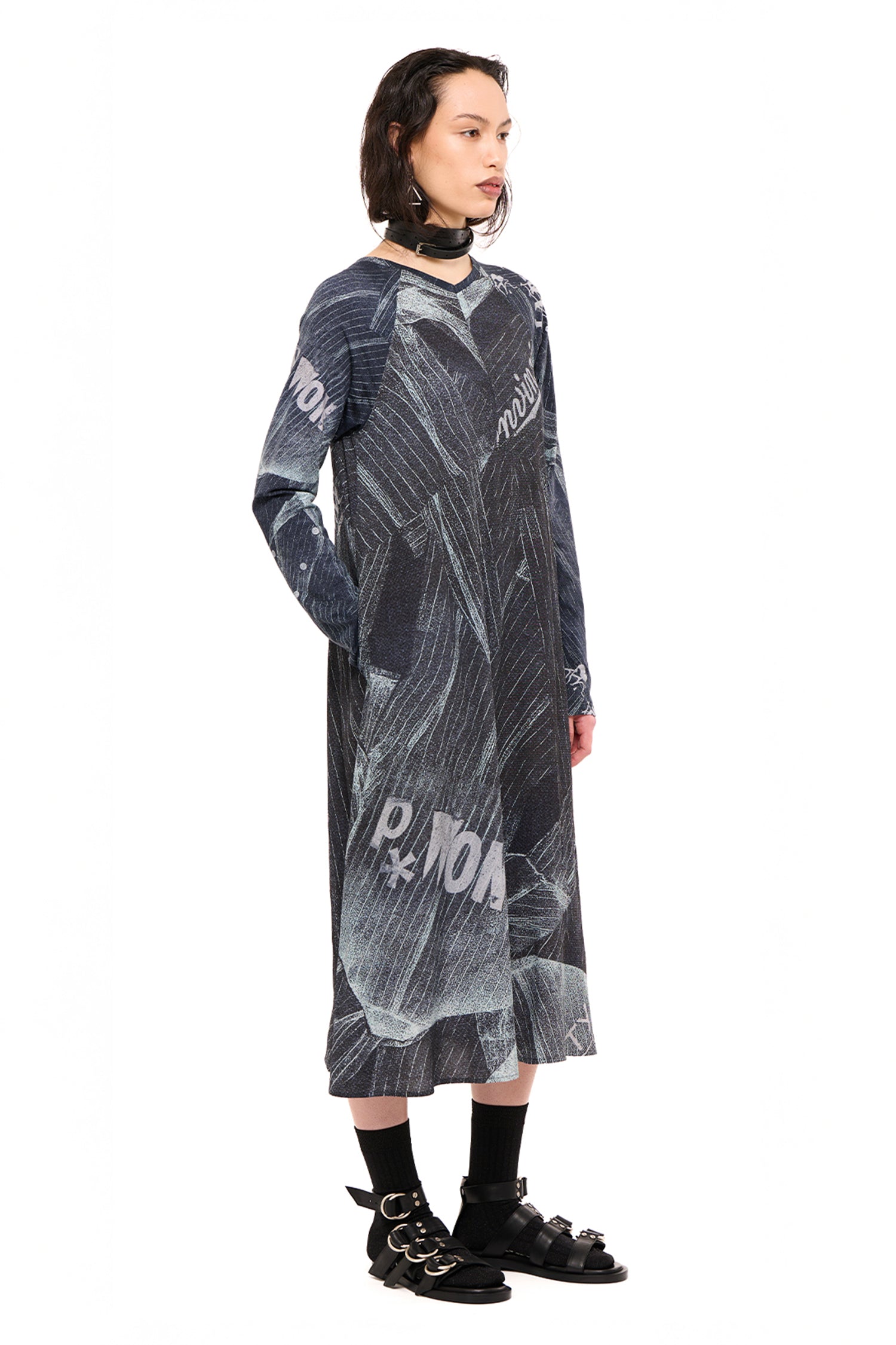 UNMIXED SLIP DRESS IN INVINCIBLE PRINT, AW26