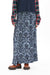 EVERYTIME SKIRT IN ANAGLYPTA PRINT- BLUE, W25