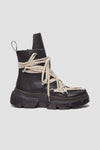 RICK OWENS X DR MARTENS MEGA LACE BOOT IN BLACK