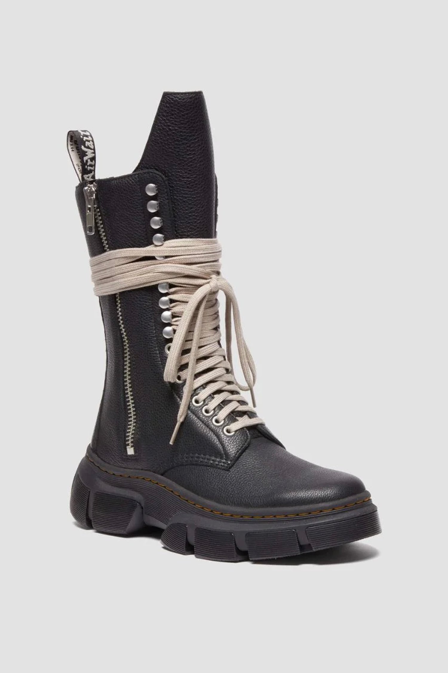 RICK OWENS X DR MARTENS DMXL 1918 IN BLACK
