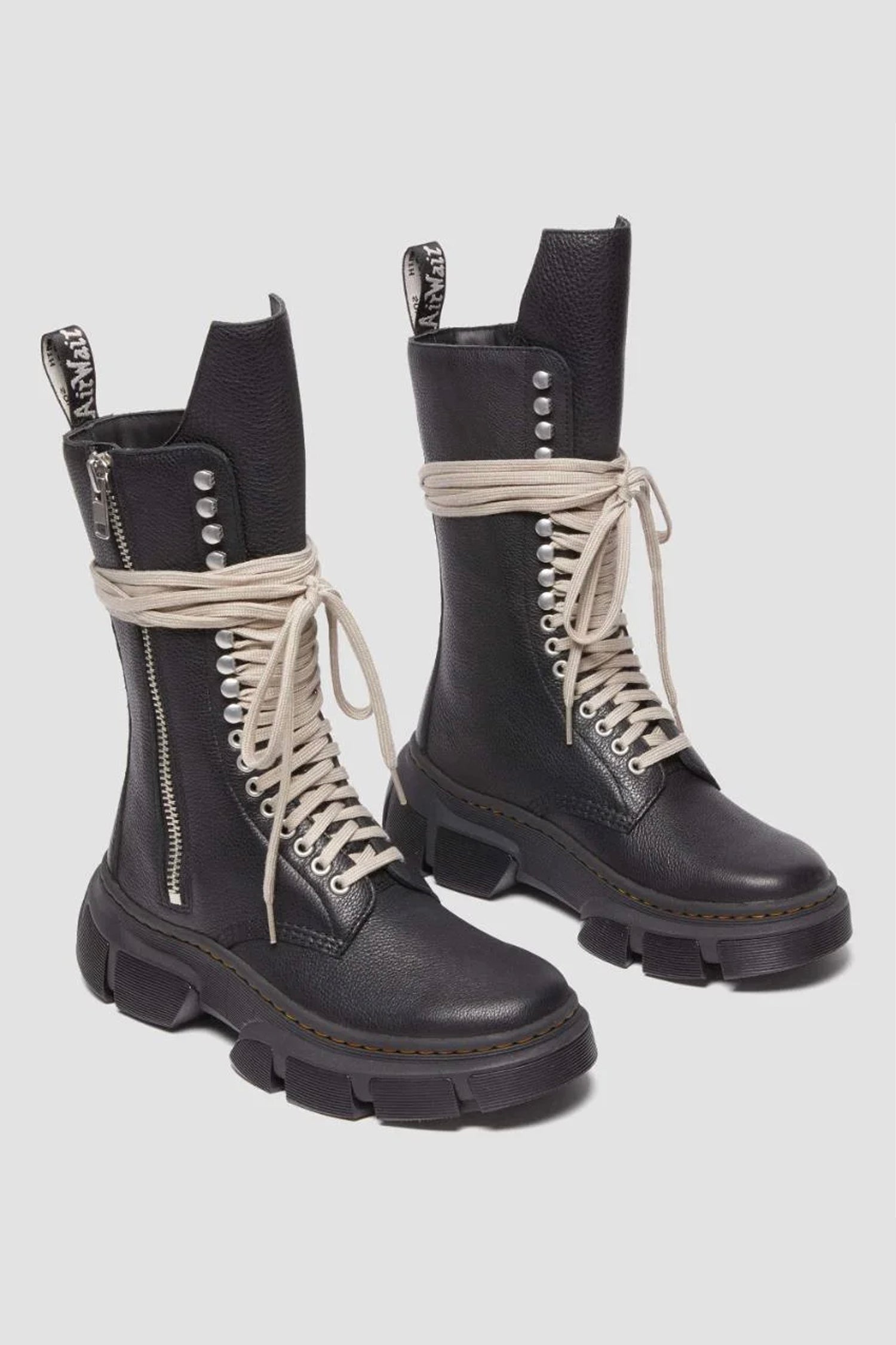 RICK OWENS X DR MARTENS DMXL 1918 IN BLACK
