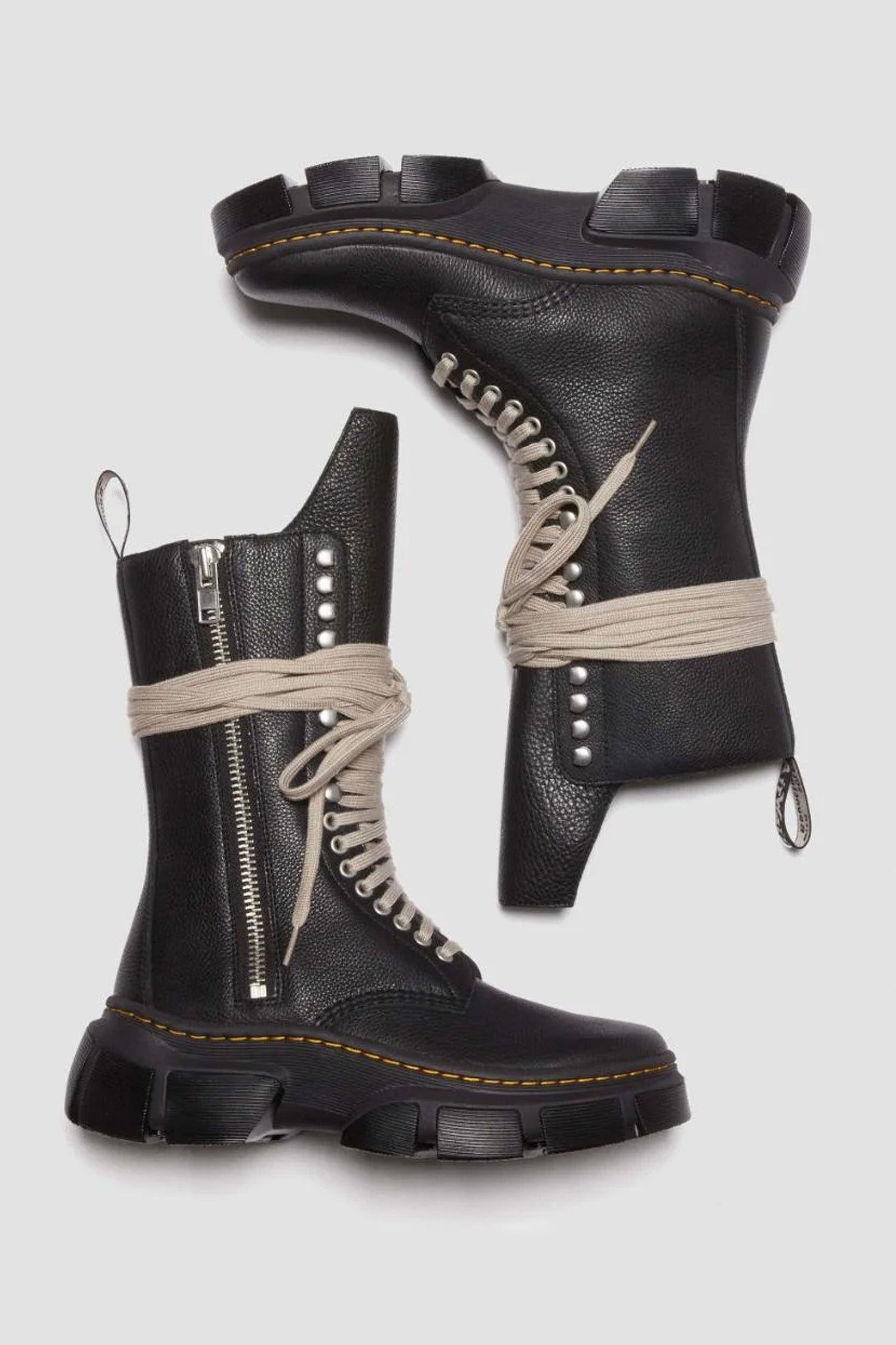 RICK OWENS X DR MARTENS DMXL 1918 IN BLACK - Zambesi Store
