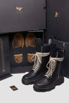 RICK OWENS X DR MARTENS DMXL 1918 IN BLACK