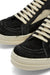 FUR LINED LIDO VINTAGE LOW-TOP SNEAKERS IN BLACK/BLACK/MILK, SS24