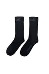 MERINO HEART SOX IN BLACK/STEEL,W25