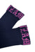 GOTHIC SOX IN NAVY/PINK, MERINO