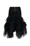 LAYERED RUFFLE LONG TUTU SKIRT IN BLACK, SS23