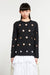 L/S FLOWER CUT-OUT T-SHIRT IN BLACK, SS23