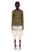 L/S FLOWER CUT-OUT T-SHIRT IN KHAKI, SS23