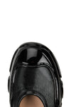 ROUND TOE LOW TREK MARY JANE IN BLACK/BLACK,SS23