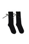 BOW PEARL SOCKS IN BLACK/BLACK/PEARL, AW23