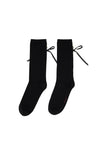 BOW PEARL SOCKS IN BLACK/BLACK/PEARL, AW23