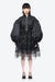 CROPPER BOMBER WITH EMBL CUP DETAIL IN BLACK/JET, AW23