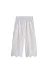 ELASTICATED COTTON BOXING SHORT WITH TRIM IN WHITE, AW23