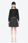 FITTED CROPPED CARDIGAN IN BLACK, AW23