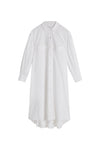 LONG SHIRT DRESS WITH CUP DETAIL IN WHITE, AW23