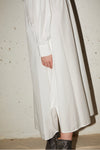 LONG SHIRT DRESS WITH CUP DETAIL IN WHITE, AW23