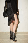 PATCHWORK LONG SLEEVE JUMPER IN BLACK/BLACK, AW23