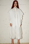 POINTED COLLAR SHIRT WITH TRIM IN WHITE/WHITE, AW23