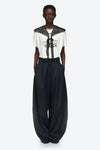 WIDE LEG TROUSER IN NAVY, AW23