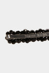 MEDIUM FLOWER HAIR CLIP IN JET, AW23