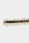MEDIUM FLOWER HAIR CLIP IN PEARL, AW23